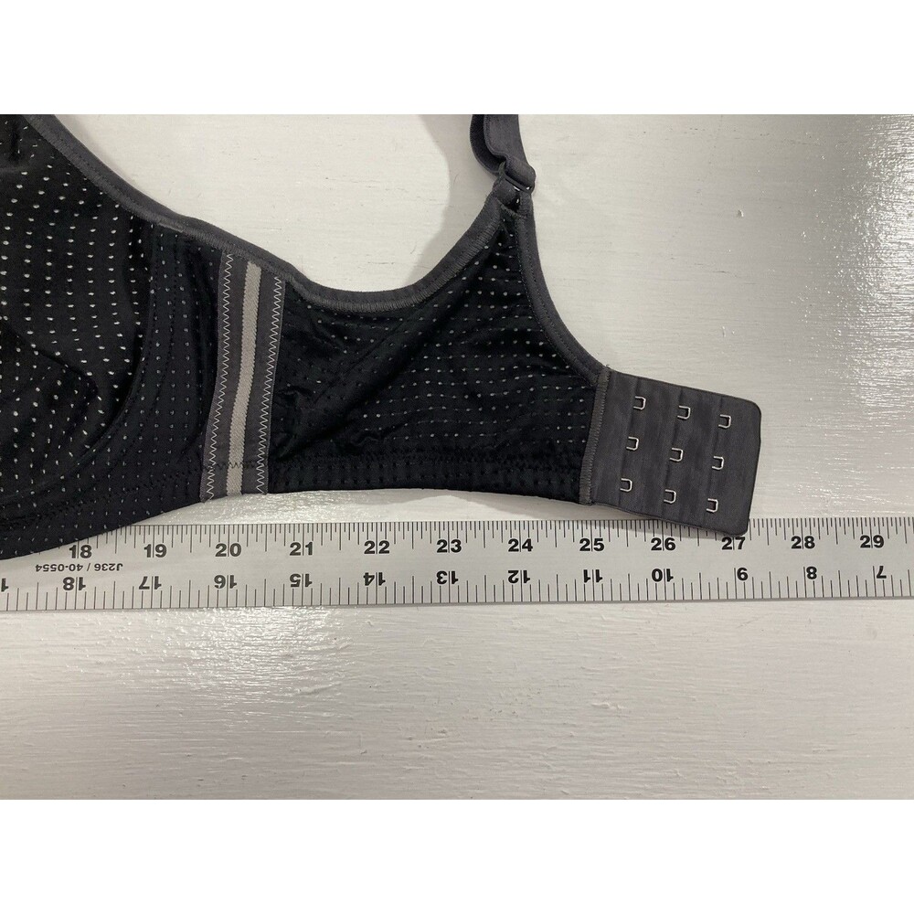 Anita Active Sports Bra 32D Black WireX Adjustable High Impact Moisture Wicking - Picture 10 of 10